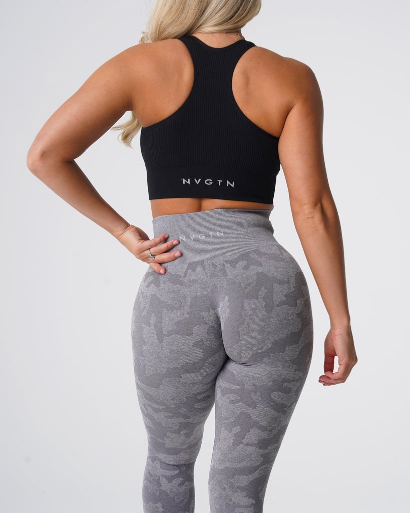 NVGTN Camo Seamless Leggings Grises | 48367MGLE