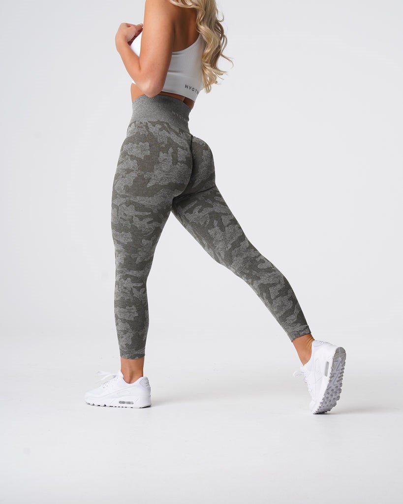 NVGTN Camo Seamless Leggings Kaki Verdes | 17083EWKH