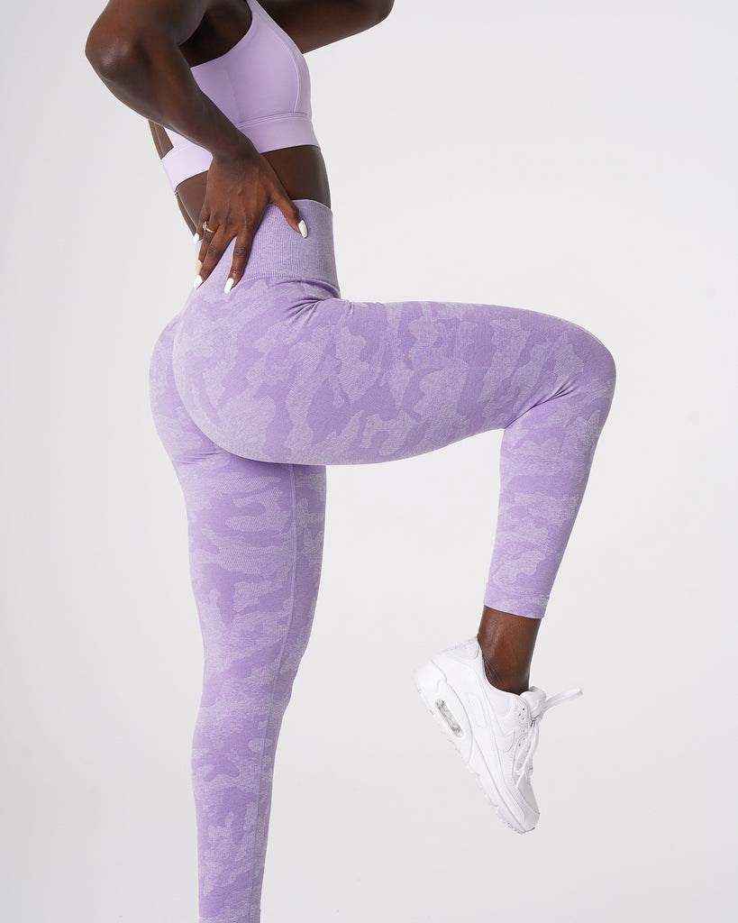 NVGTN Camo Seamless Leggings Lilac | 60425MHYQ