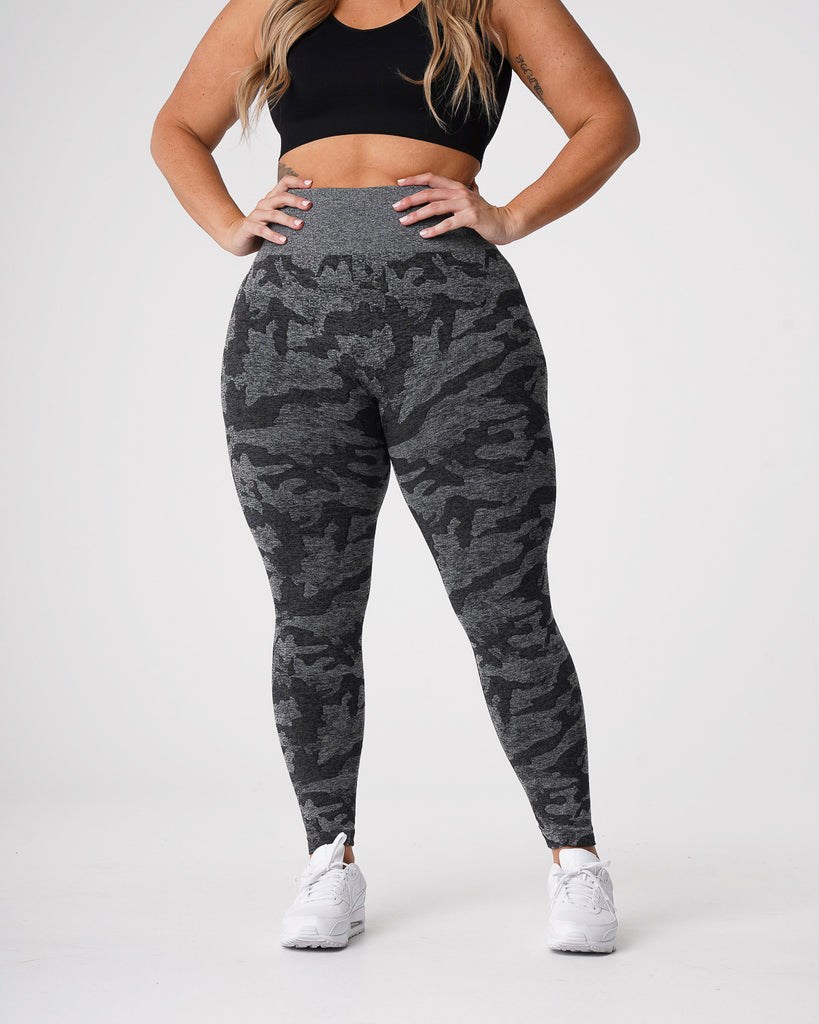 NVGTN Camo Seamless Leggings Negros | 47805GDHF