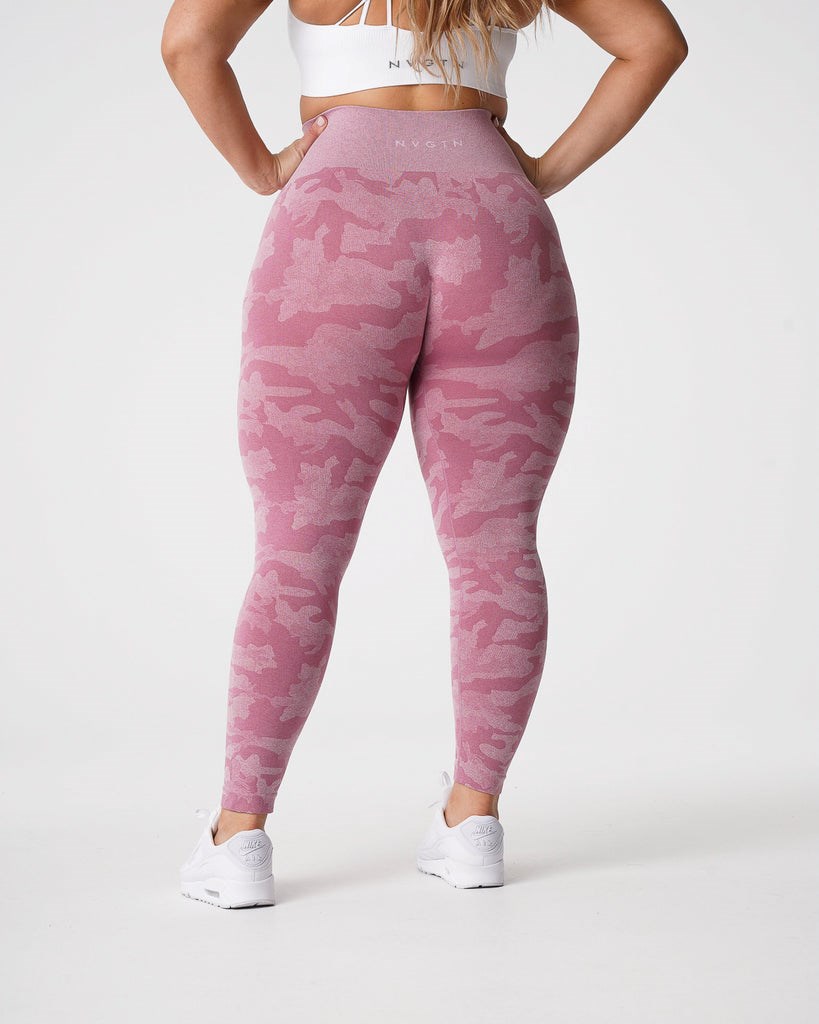 NVGTN Camo Seamless Leggings Rosas | 14697LWCV