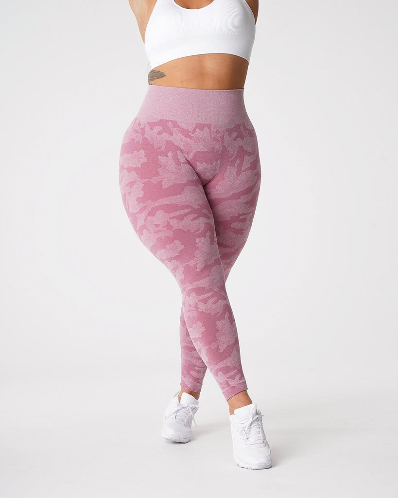 NVGTN Camo Seamless Leggings Rosas | 14697LWCV