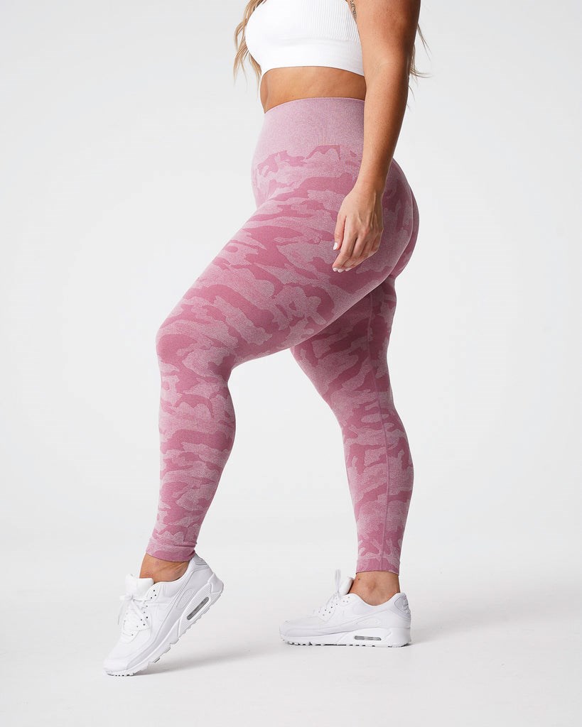 NVGTN Camo Seamless Leggings Rosas | 14697LWCV