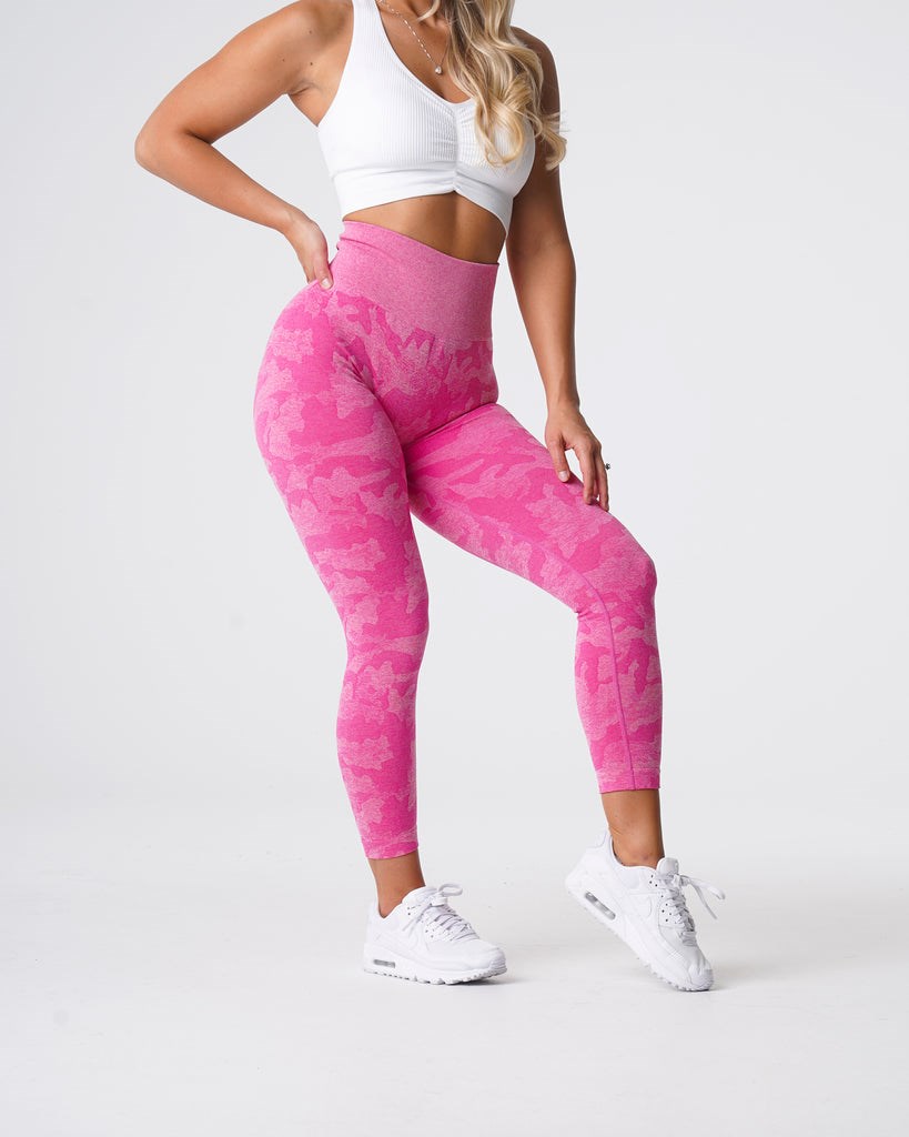 NVGTN Camo Seamless Leggings Rosas | 84609QVIN