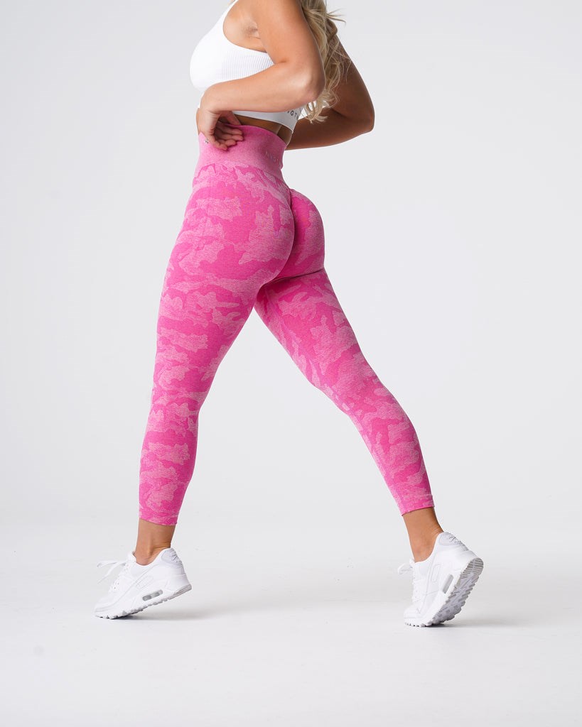 NVGTN Camo Seamless Leggings Rosas | 84609QVIN