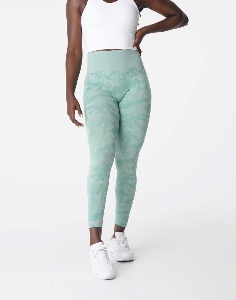 NVGTN Camo Seamless Leggings Verdes | 14273XJAS