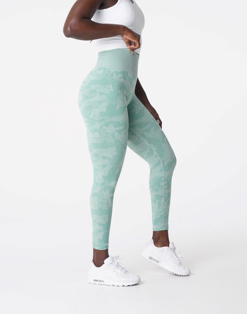 NVGTN Camo Seamless Leggings Verdes | 14273XJAS