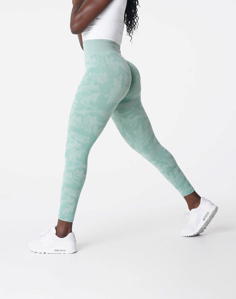 NVGTN Camo Seamless Leggings Verdes | 14273XJAS