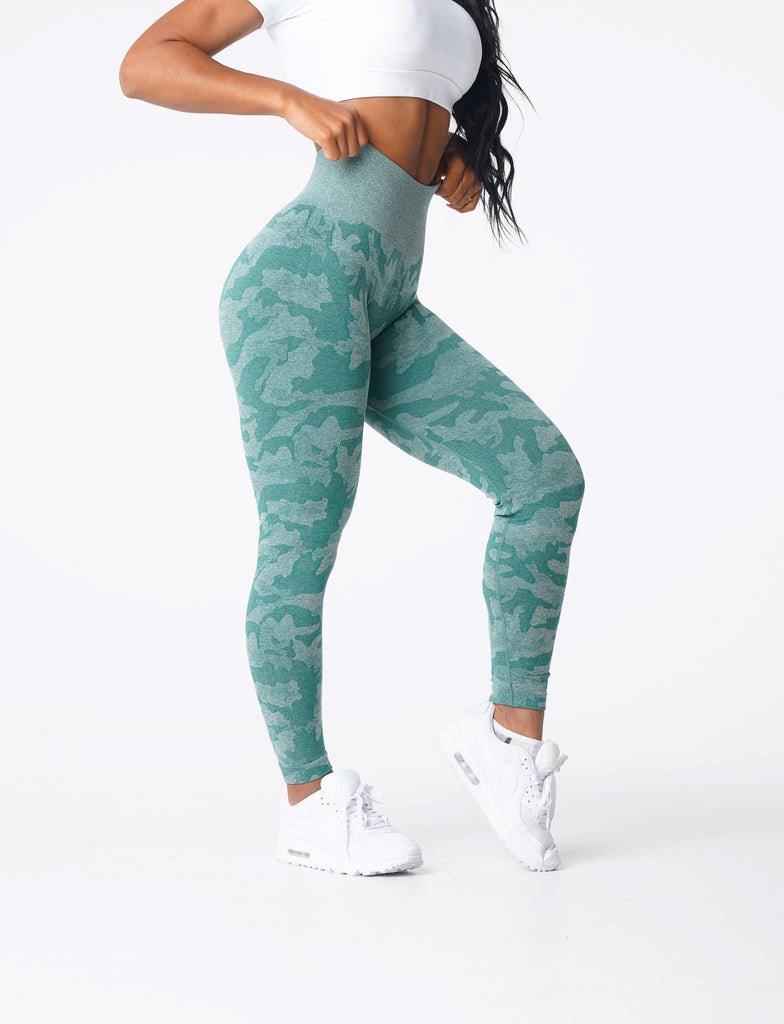 NVGTN Camo Seamless Leggings Verdes | 70813OGHA