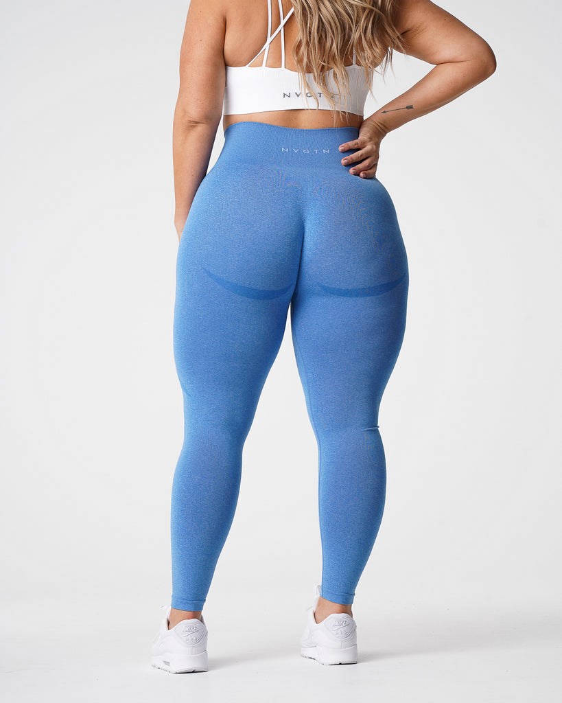 NVGTN Contour Seamless Leggings Azules | 65839CVMY