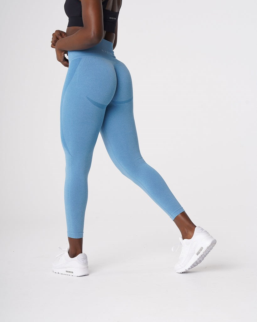 NVGTN Contour Seamless Leggings Azules | 69542DSAY