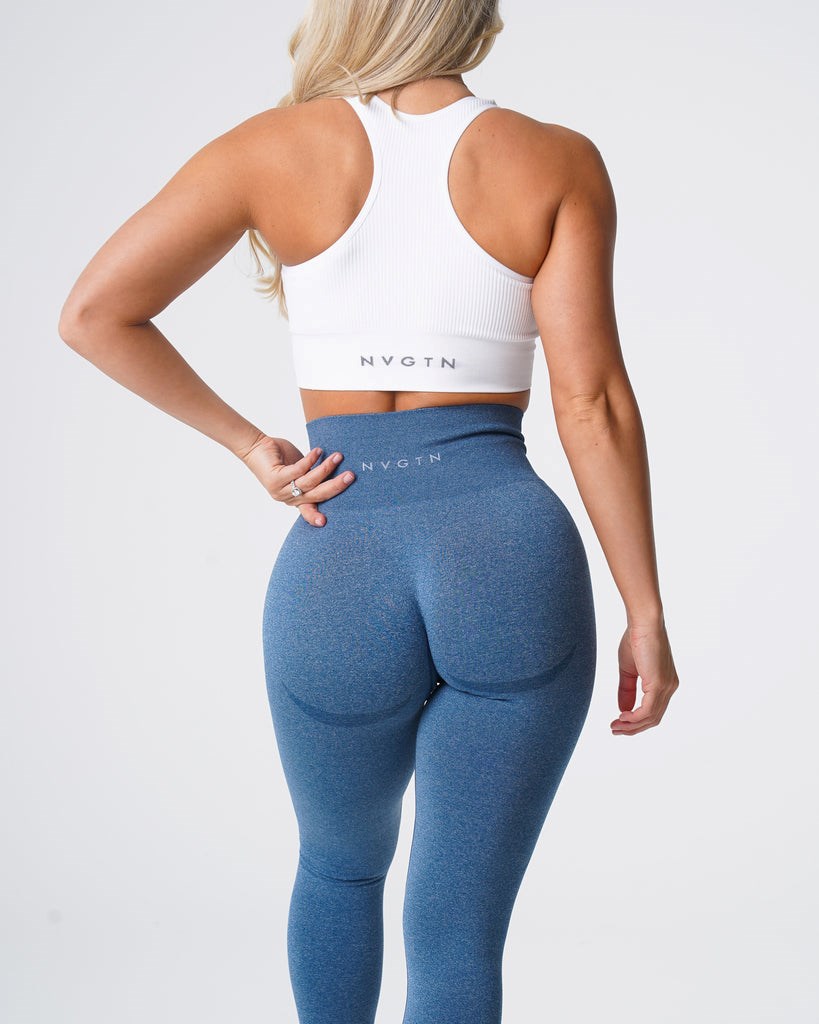 NVGTN Contour Seamless Leggings Azules | 90163UKDW