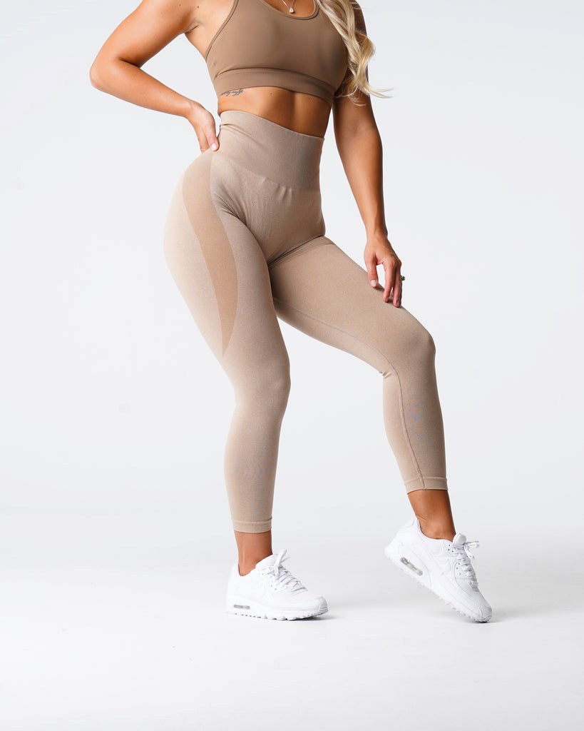 NVGTN Contour Seamless Leggings Beige | 49731QYBT