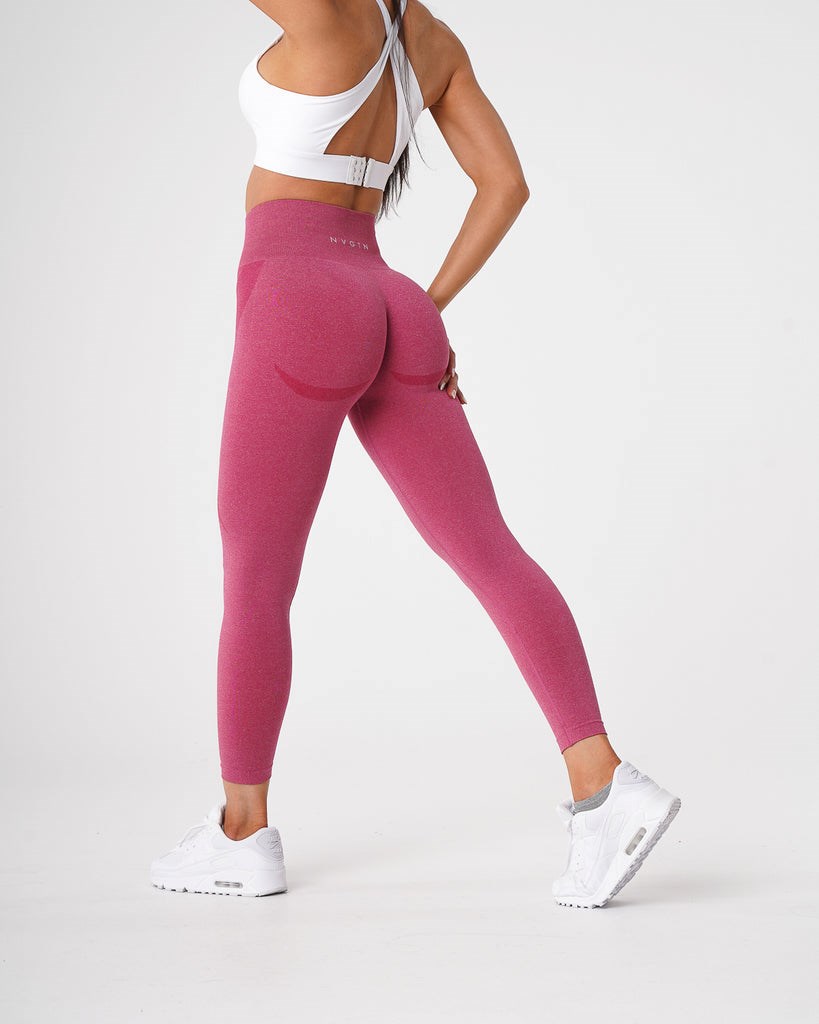 NVGTN Contour Seamless Leggings Crimson | 46753TMBK