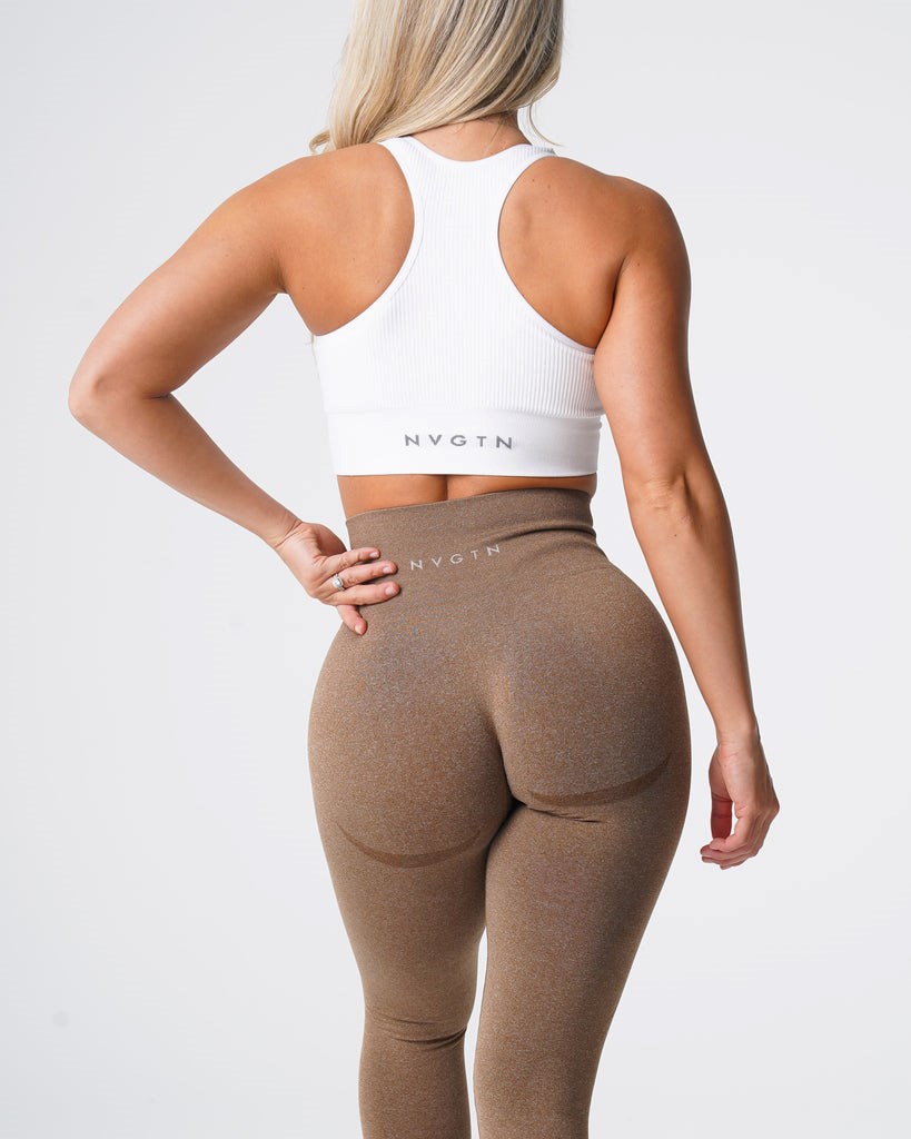 NVGTN Contour Seamless Leggings Mocha | 93785XELD