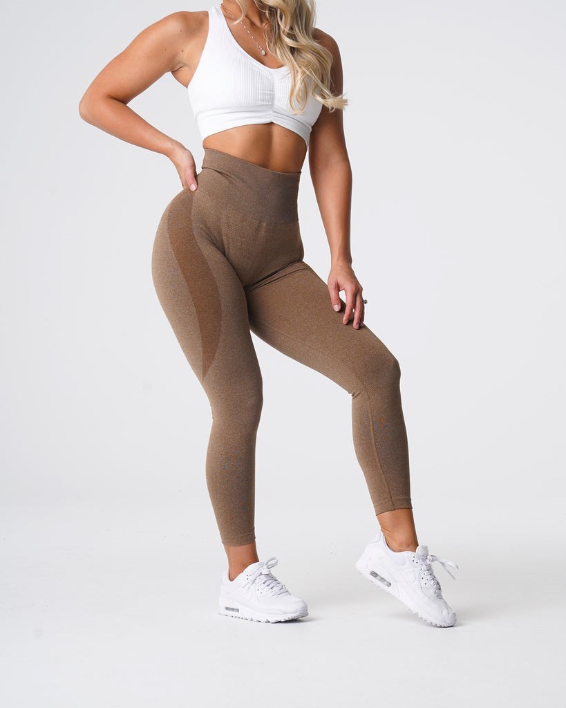 NVGTN Contour Seamless Leggings Mocha | 93785XELD