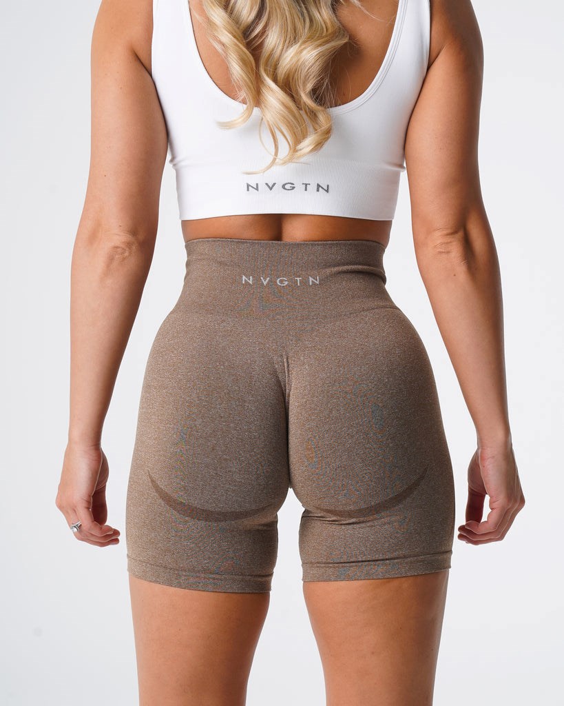 NVGTN Contour Seamless Shorts Mocha | 79860DMEI