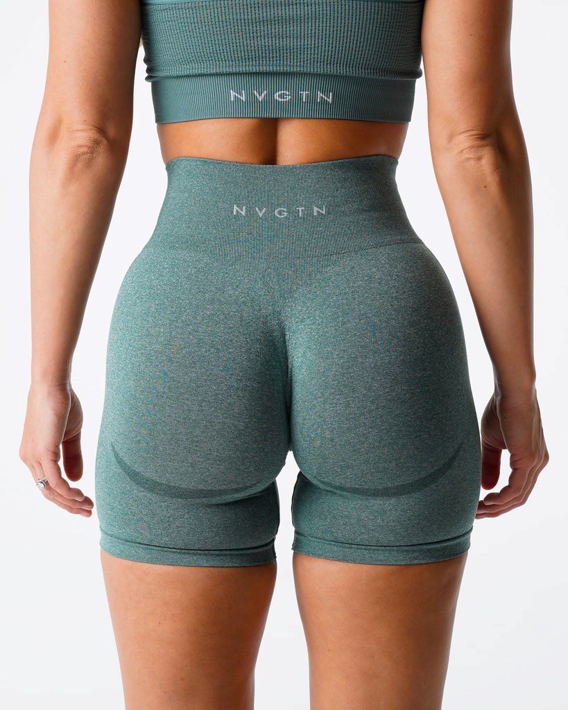 NVGTN Contour Seamless Shorts Verdes | 17250PSCH