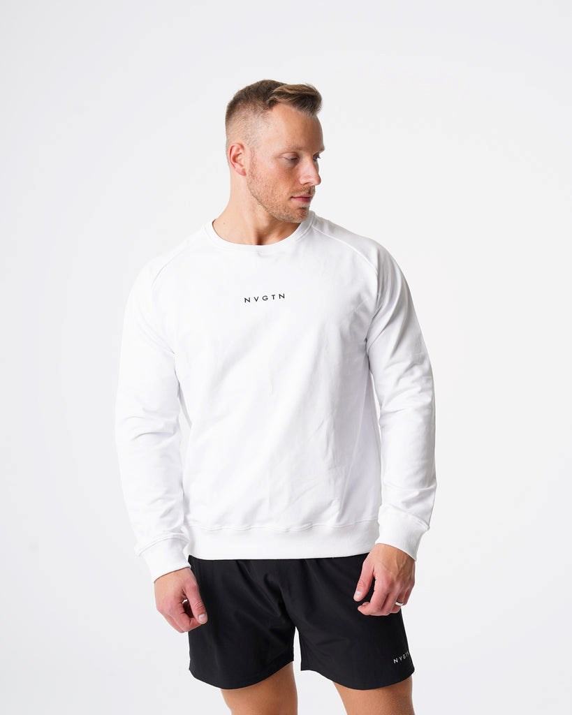 NVGTN Crew Neck Sweatshirt Blancos | 12450NQTP