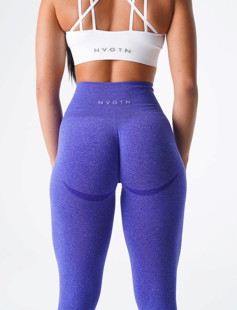 NVGTN Curve Seamless Leggings Azules | 06752AKNI