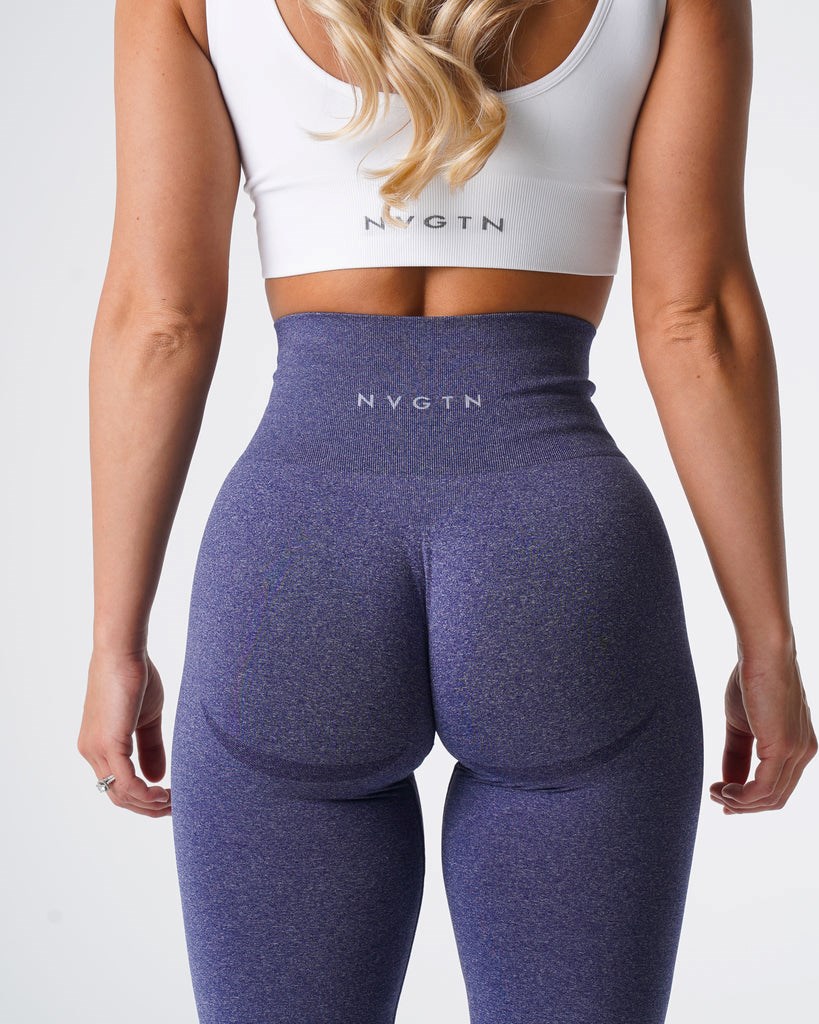 NVGTN Curve Seamless Leggings Azules | 46351IJUV