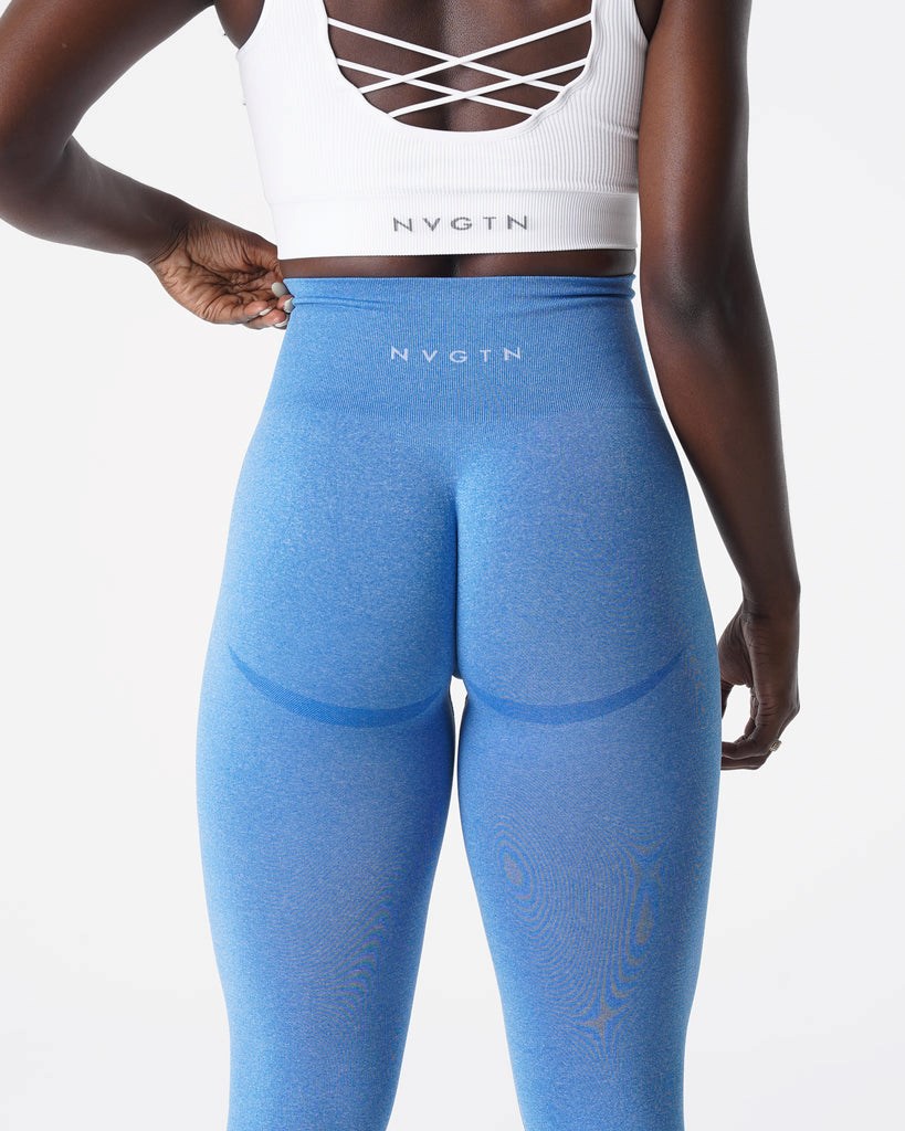 NVGTN Curve Seamless Leggings Azules | 80692REPT