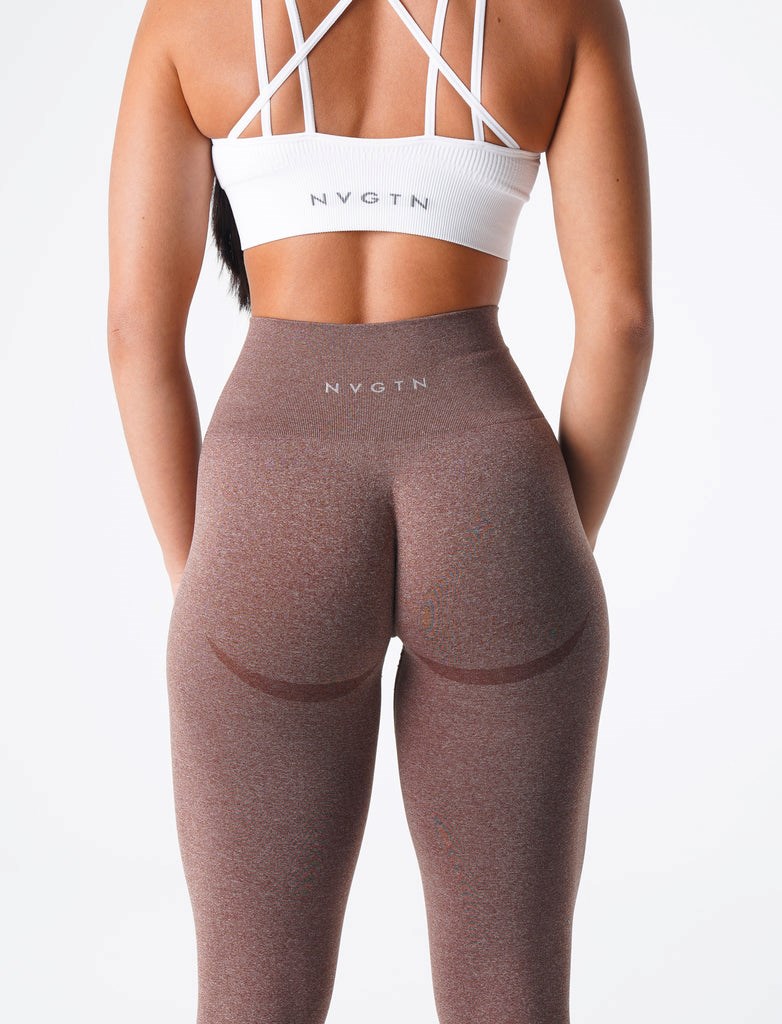 NVGTN Curve Seamless Leggings Cocoa | 92815CQDB