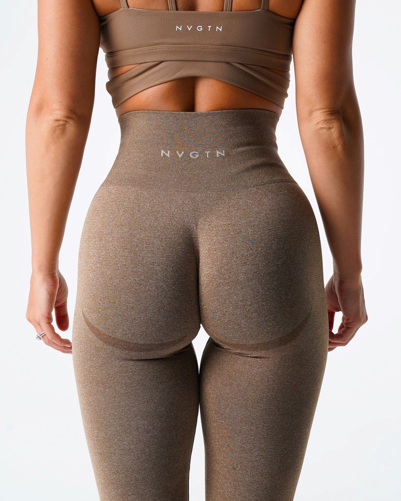 NVGTN Curve Seamless Leggings Mocha | 57024OEQV