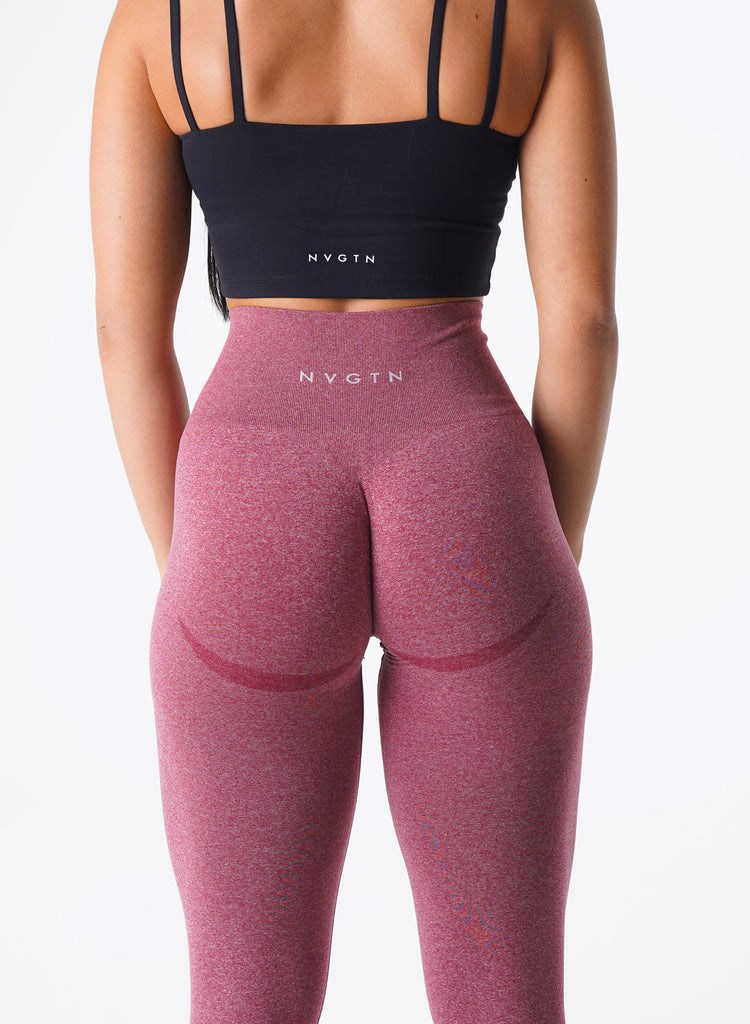 NVGTN Curve Seamless Leggings Vino Granate | 95672RVIU