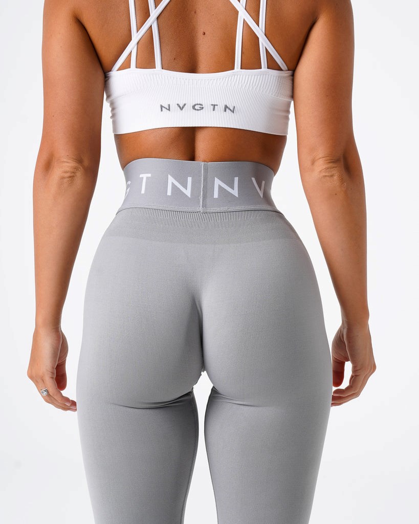 NVGTN Deporte Seamless Leggings Grises Claro | 04273QKZC