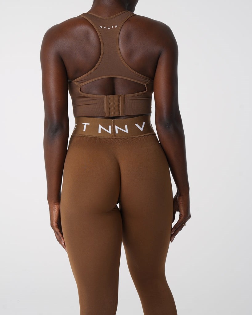 NVGTN Deporte Seamless Leggings Mocha | 91802ZNAE