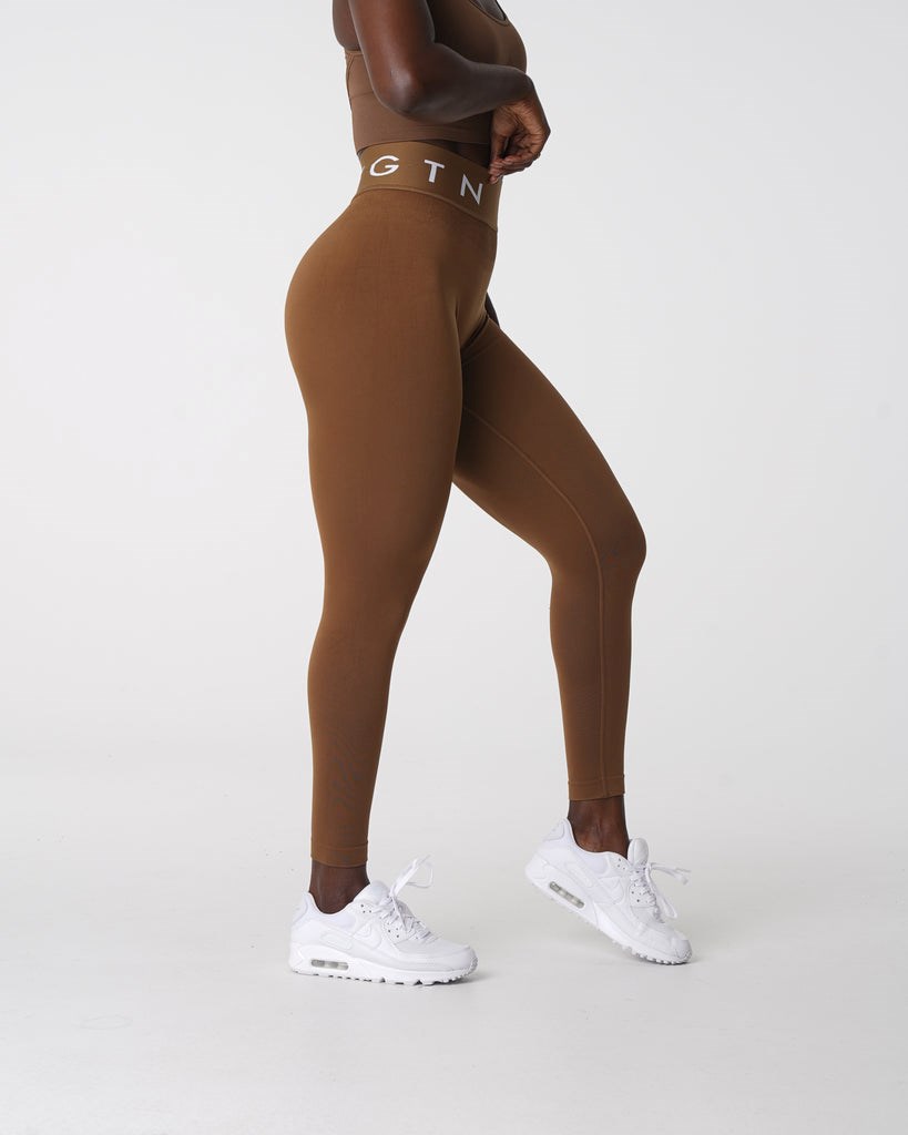 NVGTN Deporte Seamless Leggings Mocha | 91802ZNAE