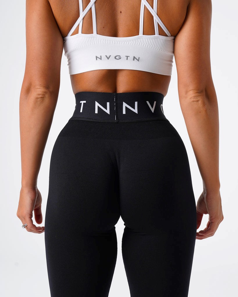 NVGTN Deporte Seamless Leggings Negros | 62145ZATE