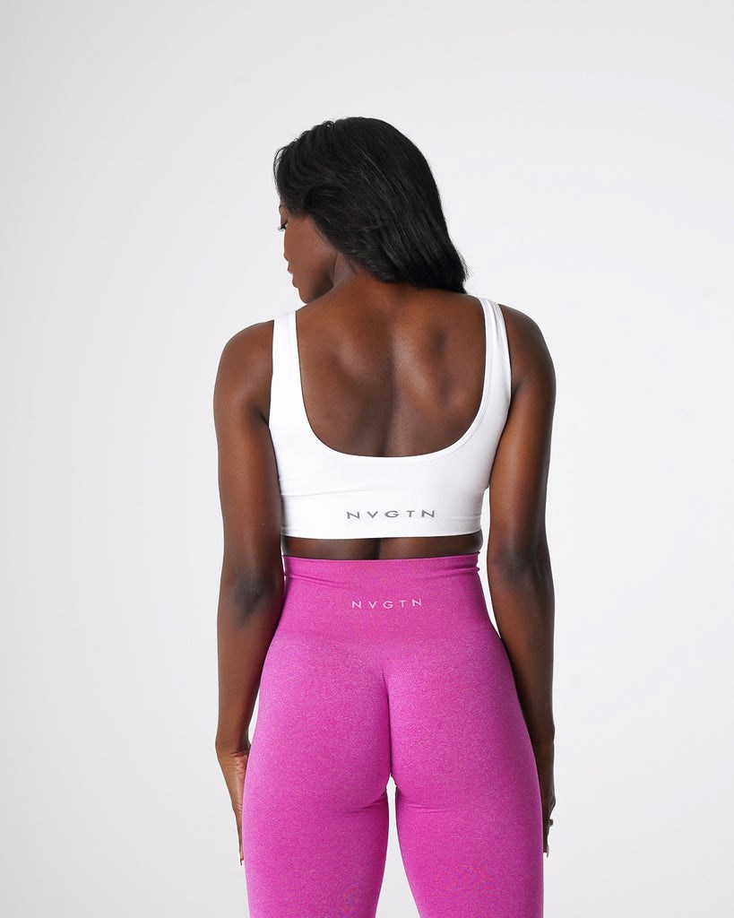 NVGTN Elevate Seamless Bra Blancos | 50396CIFY