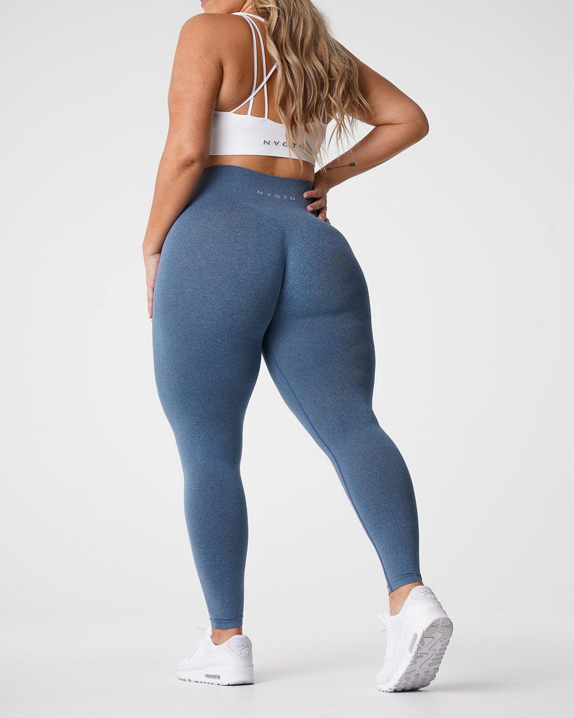 NVGTN NV Seamless Leggings Azules | 57384QZMR