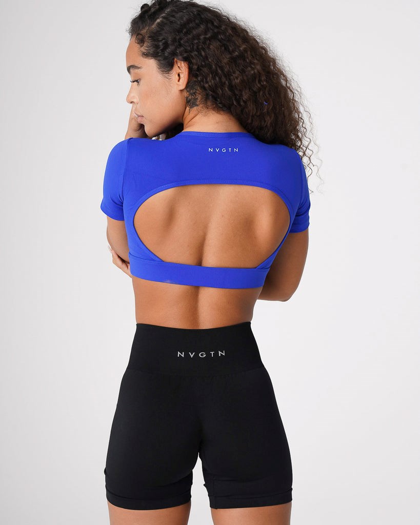 NVGTN Open Back Tee Azules | 90826IVEB