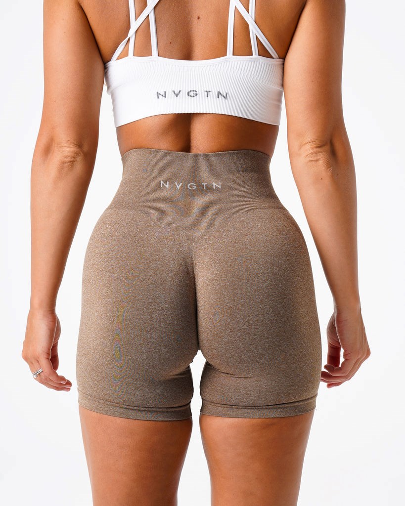 NVGTN Pro Seamless Shorts Mocha | 12485JQMX