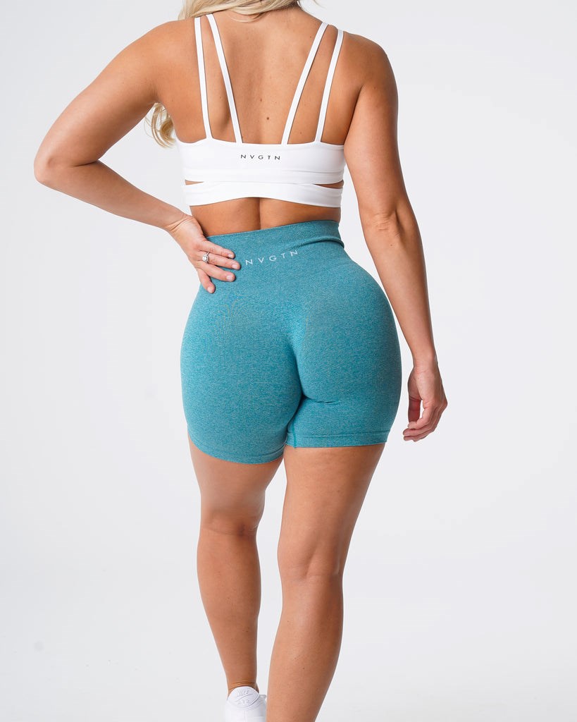 NVGTN Pro Seamless Shorts Teal | 01265AHXB