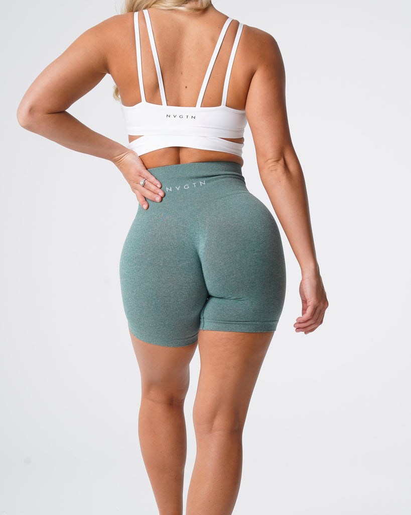 NVGTN Pro Seamless Shorts Verdes | 84321ZJXQ