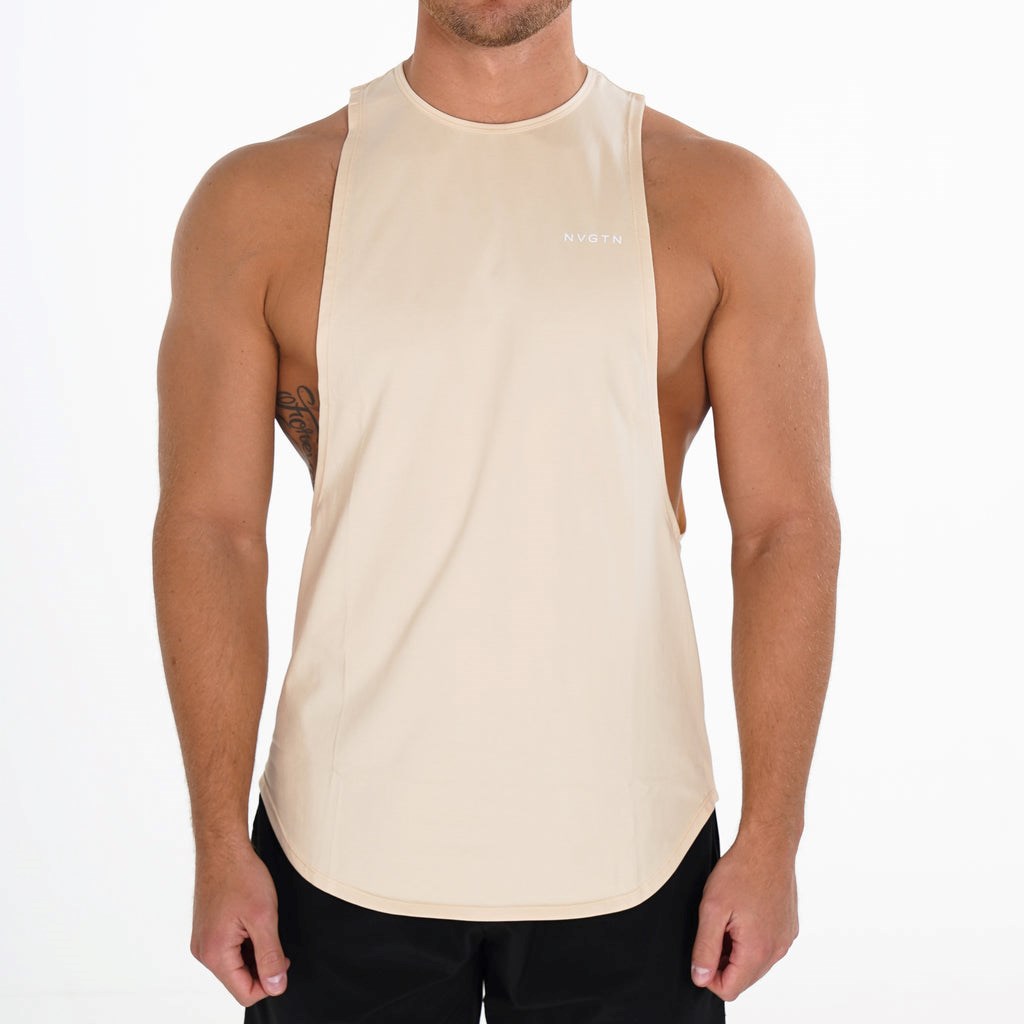 NVGTN Pulse Edge Tank Beige | 72436MRTQ