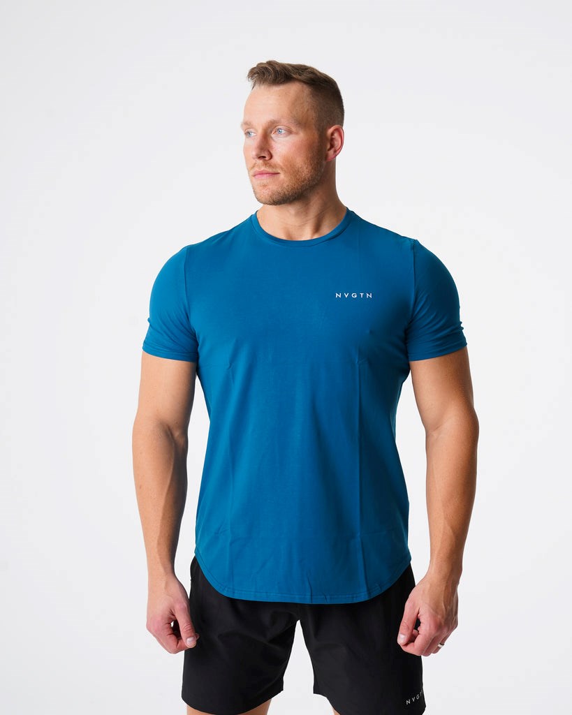 NVGTN Pulse Fitted Tee Azules | 62438XHZS