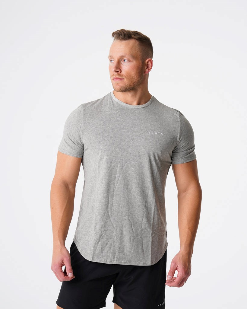 NVGTN Pulse Fitted Tee Grises | 13798SFZK