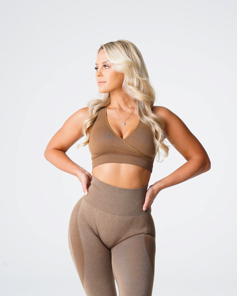 NVGTN Pursuit Seamless Bra Mocha | 61738TZHJ