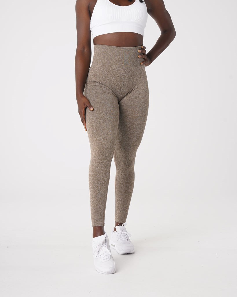 NVGTN Scrunch Seamless Leggings Mocha | 53240EDIQ