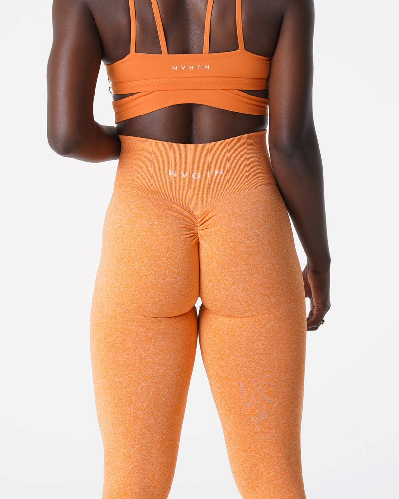 NVGTN Scrunch Seamless Leggings Naranjas | 93172PGWU