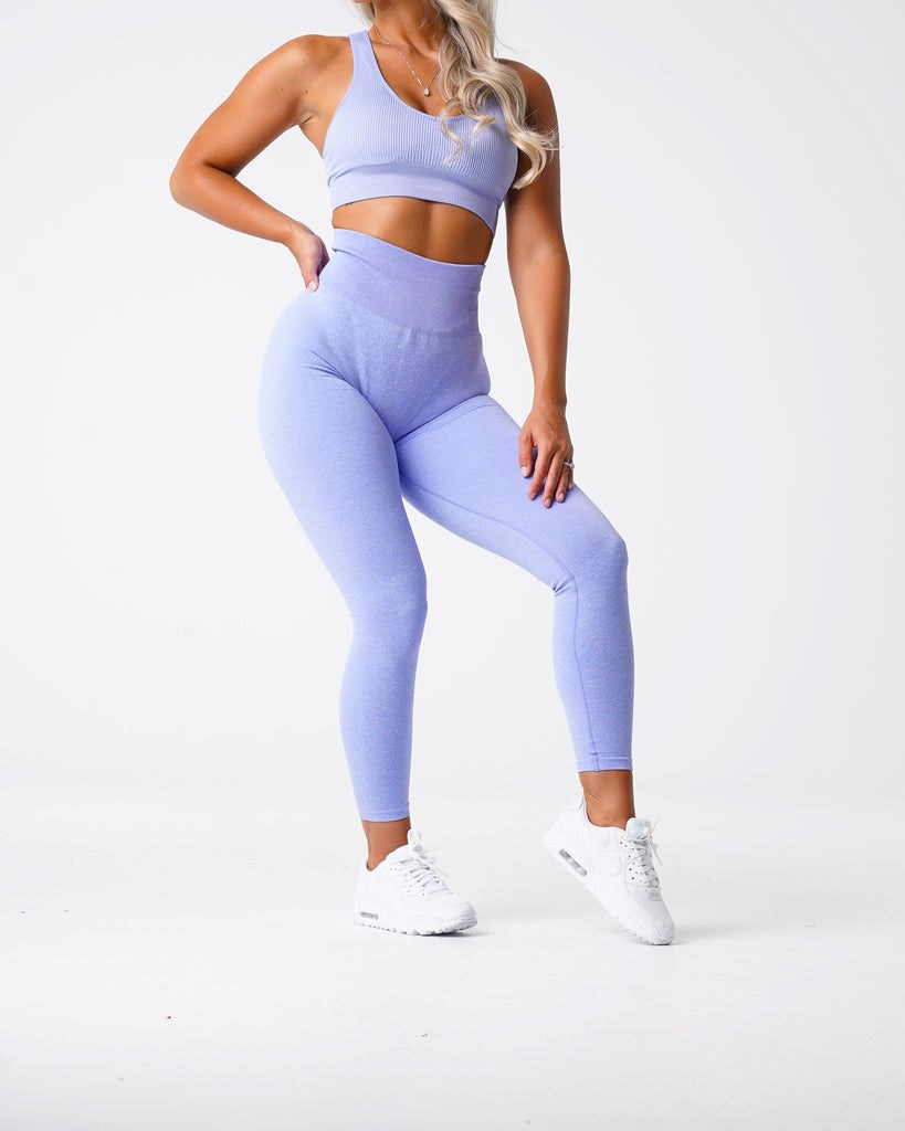 NVGTN Scrunch Seamless Leggings Periwinkle | 10653IGZR