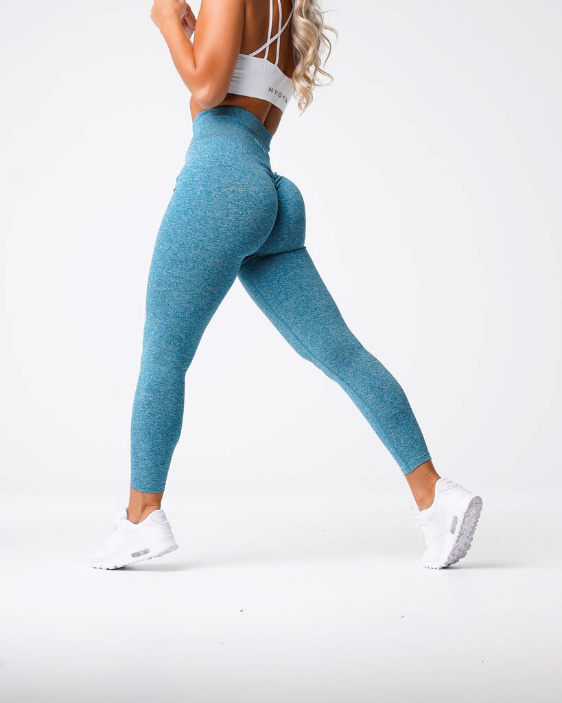 NVGTN Scrunch Seamless Leggings Teal | 80167YZAN