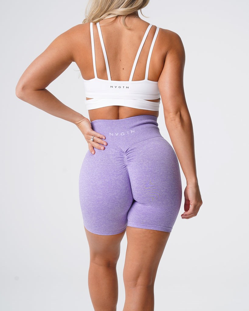 NVGTN Scrunch Seamless Shorts Lilac | 56489JRYG