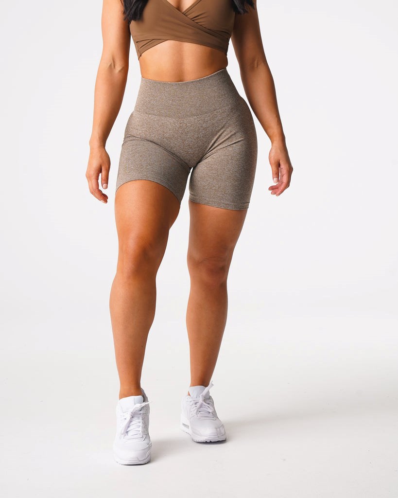 NVGTN Scrunch Seamless Shorts Mocha | 94718OJBC