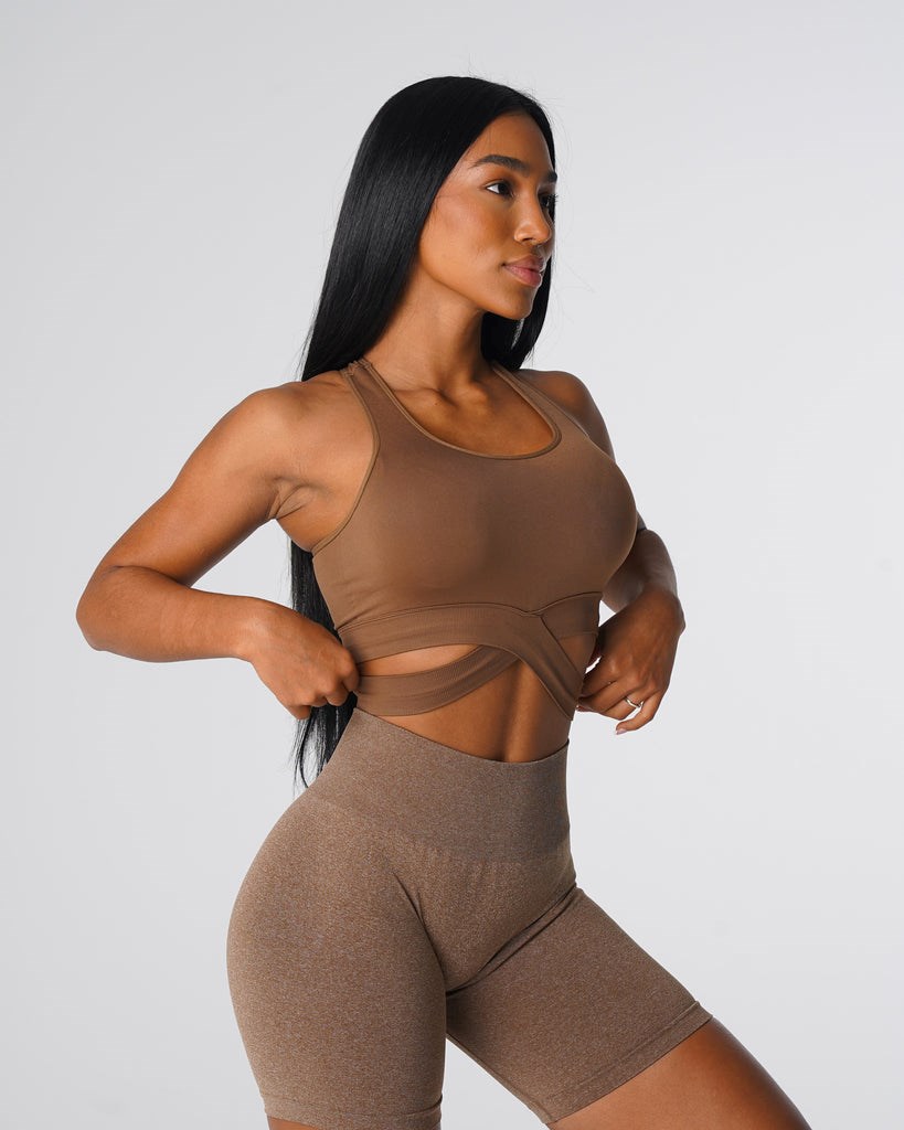 NVGTN Sculpt Seamless Bra Top Mocha | 57029ZIFG